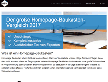 Tablet Screenshot of homepage-baukasten-vergleich.de